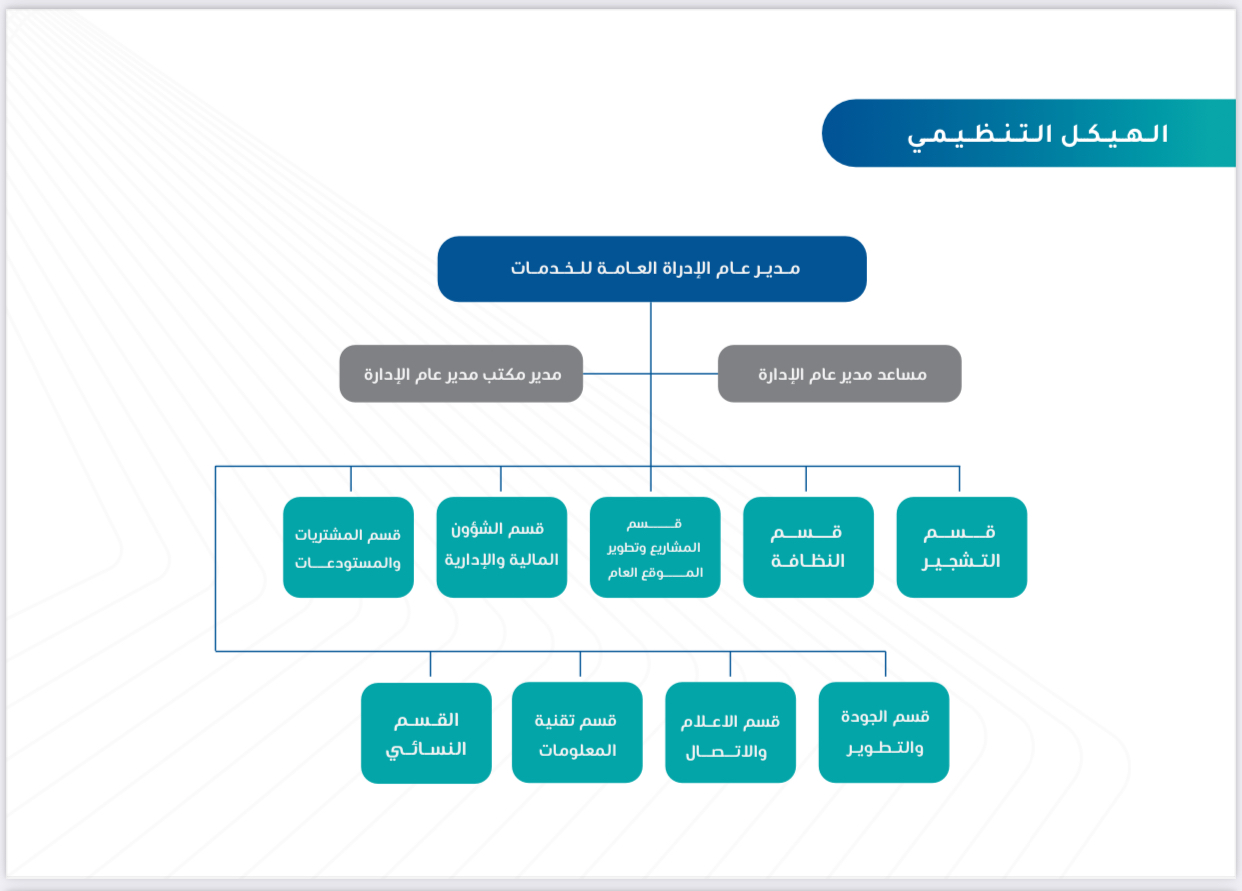 صورة الهيكل التنظيمي
